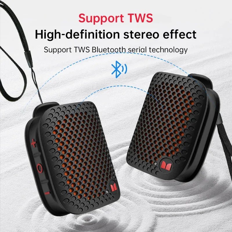 Monster M3 Portable High Fidelity Speaker Wireless Stereo Bass Music Subwoofer Portable Lavalier Speaker With Built-in Mic Speak