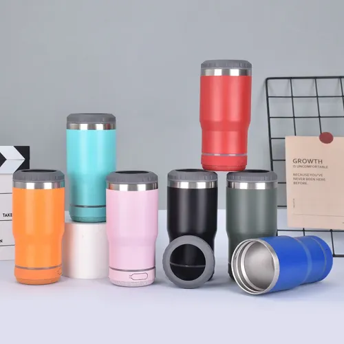 14oz double layer car cup Bluetooth speaker beer thermos stainless steel beer cooling cup vacuum flask
