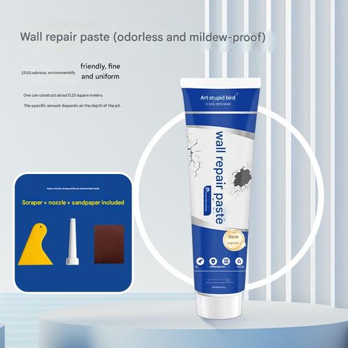 White wall repair paste, environmentally friendly household nail hole repair putty, mildew-proof, waterproof and odorless.