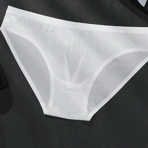 3-piece-set：Transparent Breathable Comfortable 3D Ice Silk Underwear