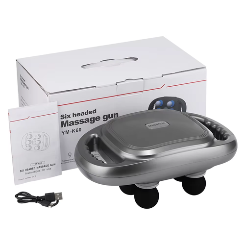 6-Head High-Frequency Vibration Body Massage Fascia Gun