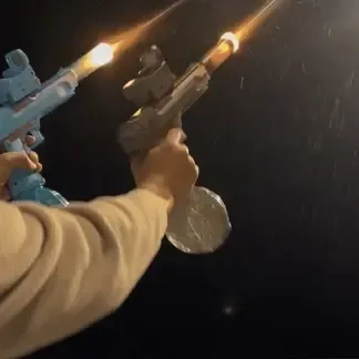 Simulated Firing and Recoil Electric Water Gun Toys Automatic Sensor Lights Water Pistol Summer Outdoor Beach Toy