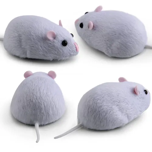 Electric Mini RC Mice IR Simulation Remote Control Rat Mouse Prank Joke Scary Trick Toy for Cat Dog Kid Electronic Pet Toy Gift