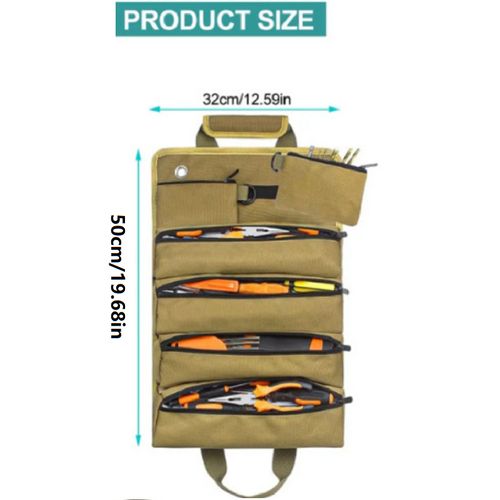 Heavy-duty roll-up tool bag – portable and durable