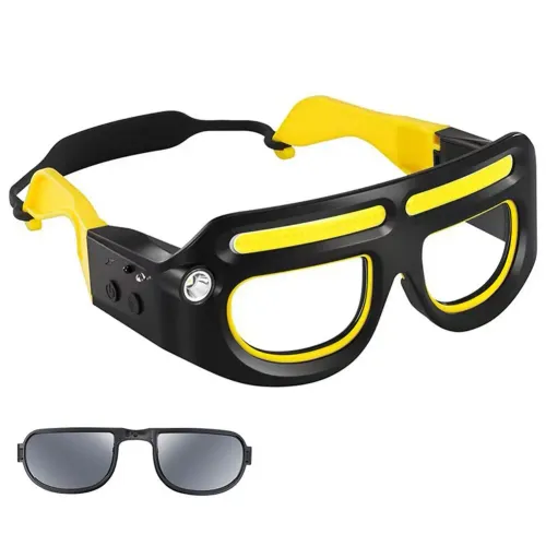 Rechargeable LED Safety Glasses Headlights Detachable Sunglasses Multifunctional Headlamp for Working Car Maintenance Light