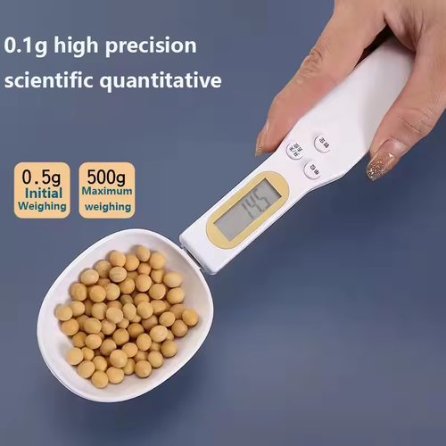 Mini Spoon Scale Digital Kitchen Scale Electronic LCD Food Scale 0.1-500g Cooking Flour Milk Coffee Powder Weight Measure Spoon