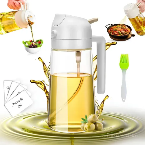 2in1 500ml Oil Sprayer Oil Spray Bottle Oil Tank BBQ Kitchen Baking BBQ Picnic Kitchen Tools