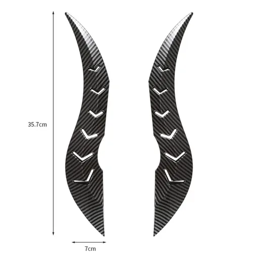 A pair New Style Dragon Horn Car Roof Modification for Cars Universal 3D Devil Horn Style Roof Decorative Accessory