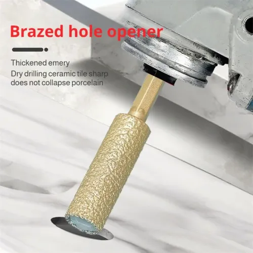 5PCS Diamond Brazed Rotary Burrs  Hex Shank Drill Bits Diamond Head Reamer For Metal Ceramic Stone Grinding