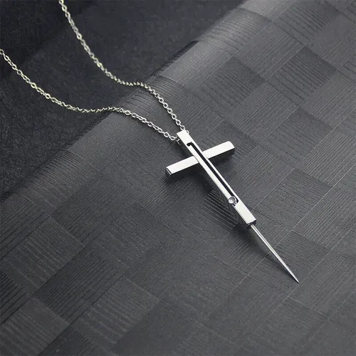 Self-Defense Cross Necklace
