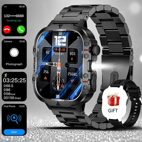 📣💧Waterproofing Ultimate Outdoor Companion⌚ Rugged Outdoor Smart Watch - 100+ Sports Modes