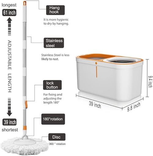 Household rotary floor scrubber kitchen bathroom toilet mop electric multifunctional cleaning