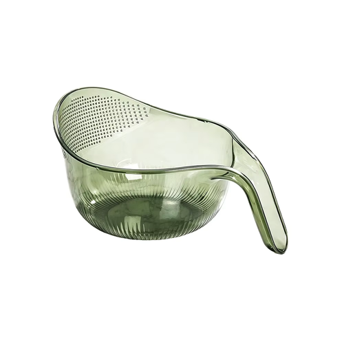 A multi-functional rice-washing bowl and draining scoop