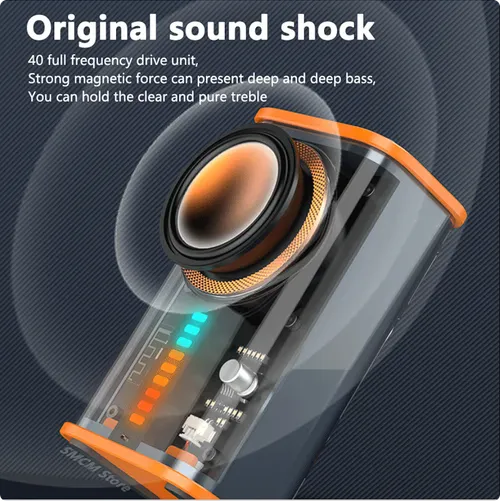🔥Tokyo Transparent mecha wireless bluetooth speaker 597