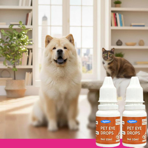 Natural Pet Eye Drops – 10ml – Cleans Tear Stains & Soothes