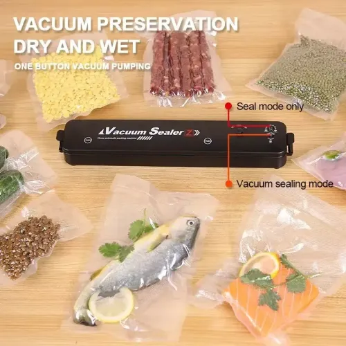 Vacuum Sealer Packaging Machine Stability Efficiency Instant OperationSeparated Buttons Keep The Freshness of Fruits Nuts Meat