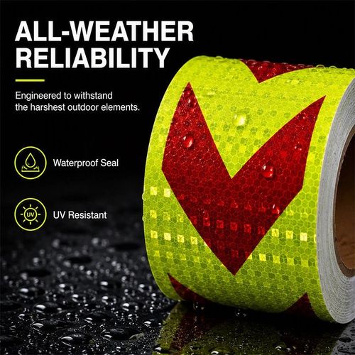 5m*50mm Waterproof Self-Adhesive Safety Strip with Prismatic Reflectivity