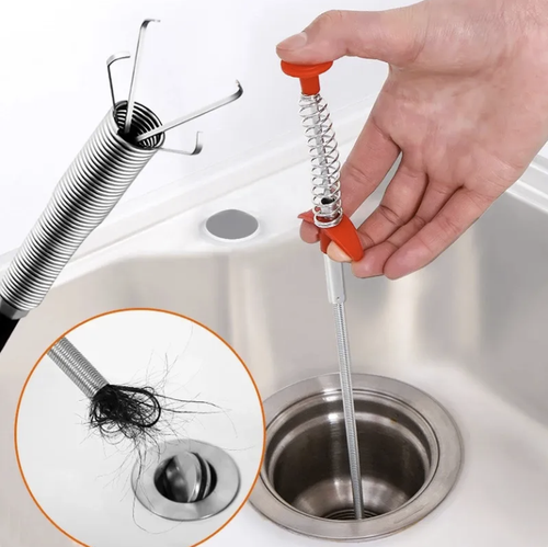 Multifunctional Toilet Sink Floor Drain Sewer Hair Garbage Anti-clogging ultra Long Cleaning Brush Dredging Tool
