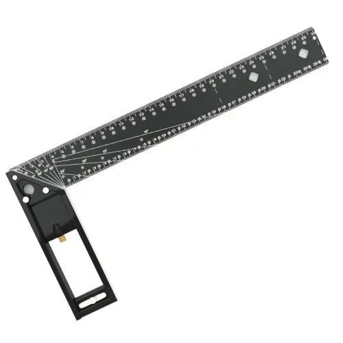 Multi functional Right Angle Ruler 45-90 Degree Hole Angle Ruler Industrial Grade Positioning Marking Angle Ruler Woodworking