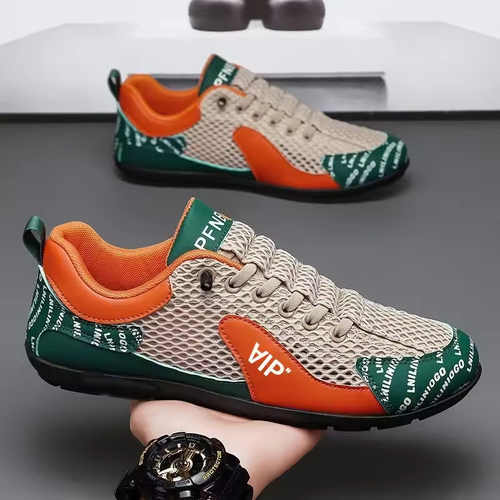 Men's Sneakers Comfort Breathable Mesh Non Slip Casual Sports Shoes Fashion Versatile Lightweight Hard-wearing Vulcanized Shoes