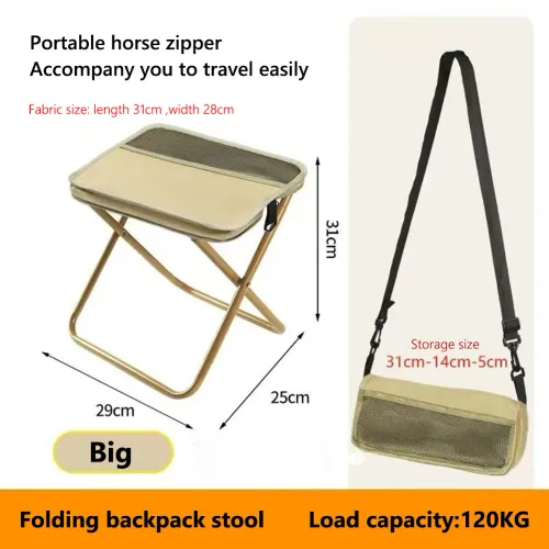 Outdoor backpack folding stool, pencil case stool