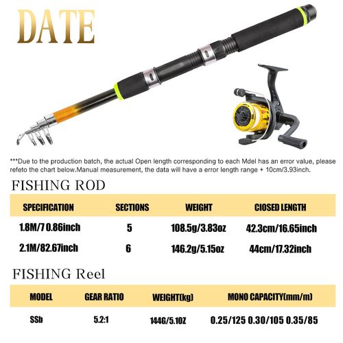Multifunctional Telescopic Lure Fishing Set