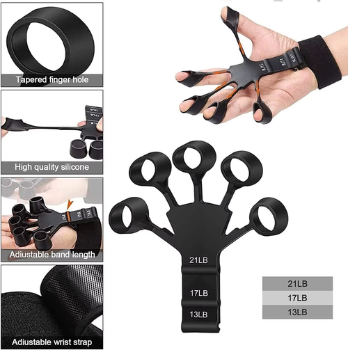 Five-finger puller Silicone finger trainer 1 pair
