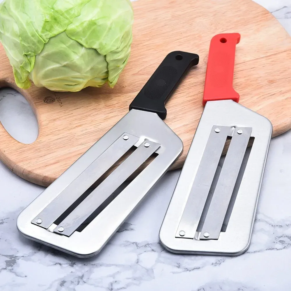 2PCS Cabbage Kitchen Knife Stainless Steel Dual Blades Peeling Tool Kitchen Vegetable Fruit Cutter Slicer Chopper Household Gadgets