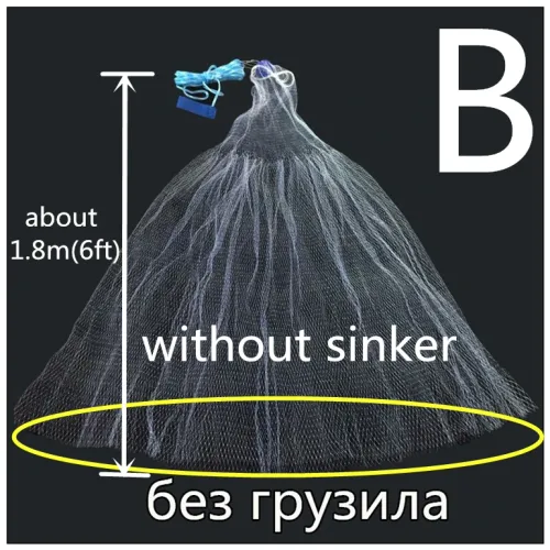 Catch Fishing Network Monofilament Line Fly Outdoor Sprots Hand Throw Fishing Net