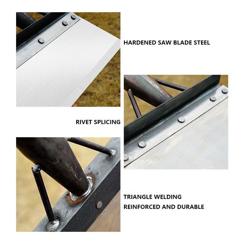 Multifunctional Outdoor Garden Cleaning Shovel Square Manganese Steel Flat Shovel Heavy Duty Square Garden Shovel Spade