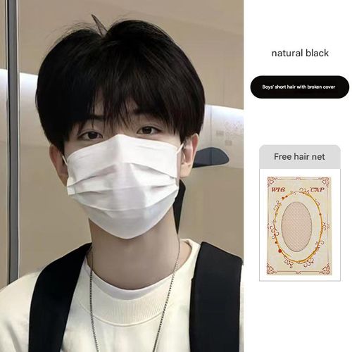 Wig Man Full Headset Handsome Men