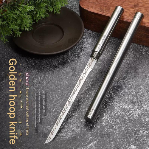 Portable professional chef's knife made of high carbon steel for cutting and cooking