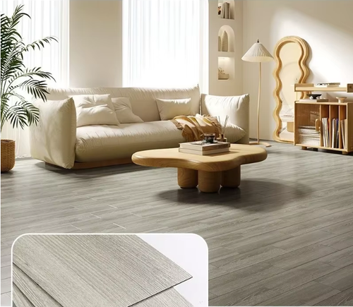 10pcs Wood Grain Peel and Stick PVC Floor Tile Living Room Self Adhesive Floor Sticker