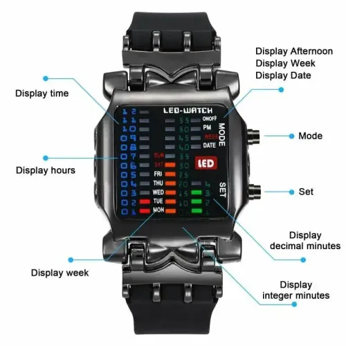 2026 New Creative Fashion Trend LED Electronic Watch