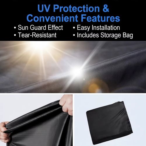 Heavy Duty Waterproof Motorcycle Cover 300D Outdoor Motorbike Cover UV Rain Snow Protection All Season