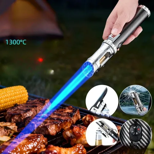 Multifunctional High Flame 1300c Butane Torch Lighter with Bottle Opener Windproof Gas Blue Flame Ignition Lighter