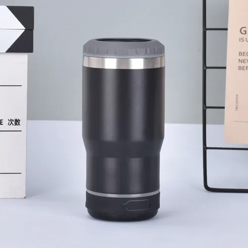 14oz double layer car cup Bluetooth speaker beer thermos stainless steel beer cooling cup vacuum flask