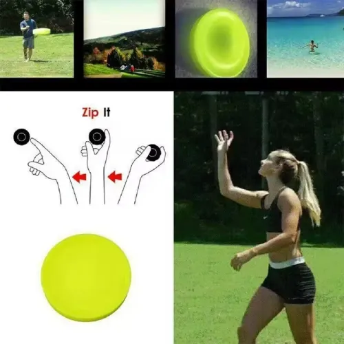 Mini Beach Fly Disk Kids Adult Silicone Outdoor Sports Decompression Disc Fun Entertainment Pocket Toys Xmas Gift