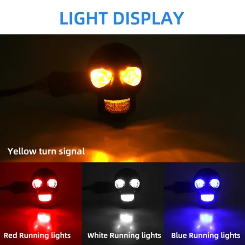 2pcs Mini LED Turning Running Lights Mini Universal Motorcycle LED Turn Signal Indicators Light