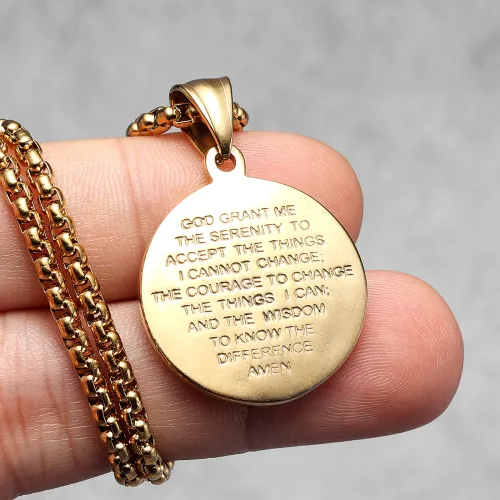 Jesus Simple Amulets Stainless Steel Men Necklaces Pendant Chain Punk For Women Fashion Jewelry Gifts Wholesale Dropshiping