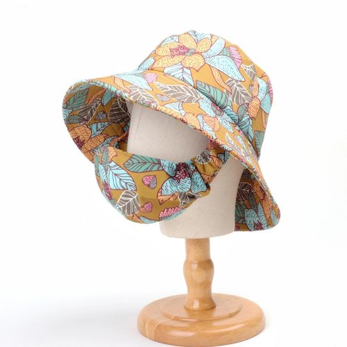 Women's sun hat with face mask 2 pieces