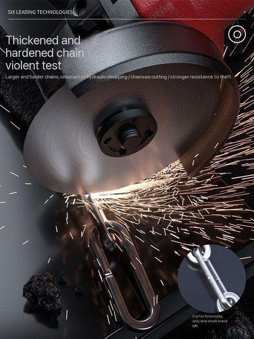 Dedicated Anti-Theft Lock for Electric Vehicles and Motorcycles — Featuring an Extra-Thick Chain, Reinforced Steel Plates, and Adjustable Design