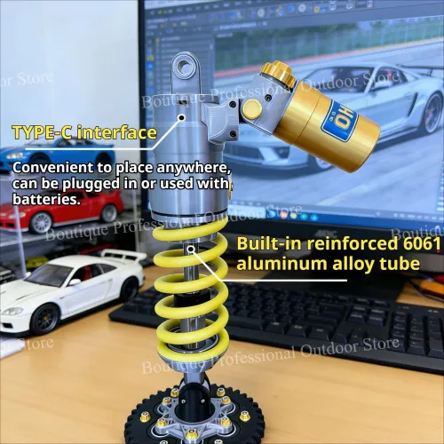 For OHLINS Motorcycle Shock Absorber Lamp DIY Cool Ambient Lighting Car interior decorative accessories ornaments