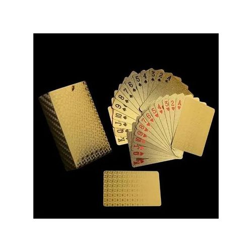 Gold-plated durable PVC waterproof playing cards