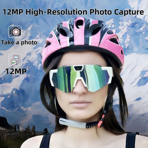 Outdoor Cycling Smart Sunglasses with Built-in HD Camera (Photos & Video) — SD Card Sold Separately