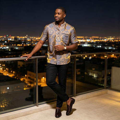 High-end printed shirt