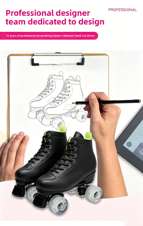 2026 New Roller Skating Shoes Double Row Four Wheel