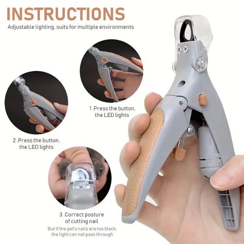 🏆 50K+ SOLD! – Almost Gone🔥🎁LED Light Pet Nail Clippers - 5X Magnification