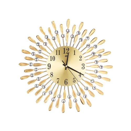💰Crystal Wall Clock Modern Design Large Clock Home Decoration