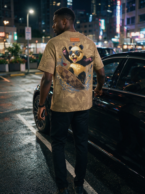 Panda Skateboard T-Shirt